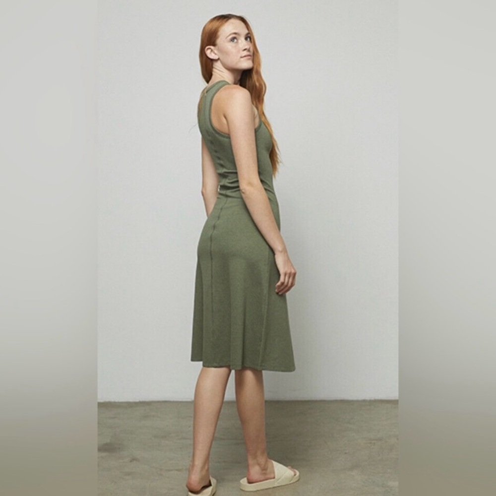 Lunya xl fitted dress olive new in bag